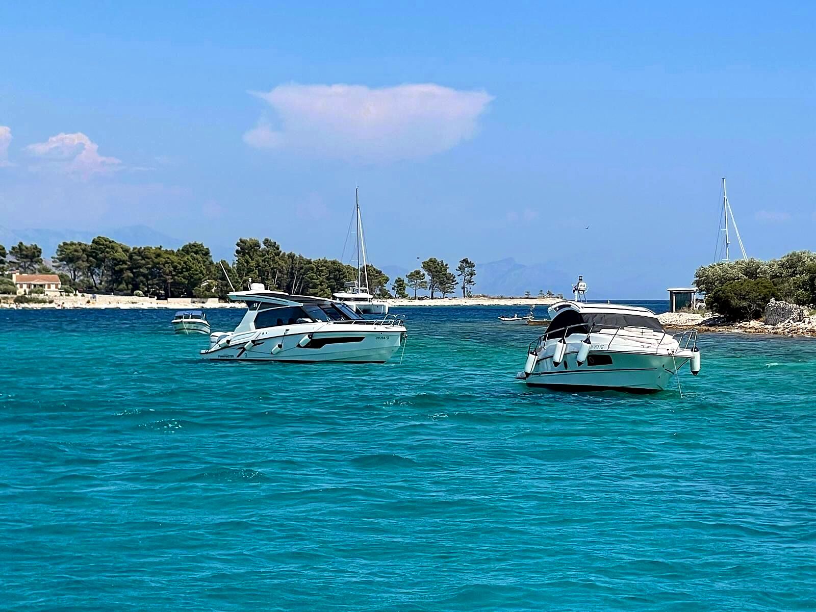 Finnmaster ALBA in turquoise Adriatic waters