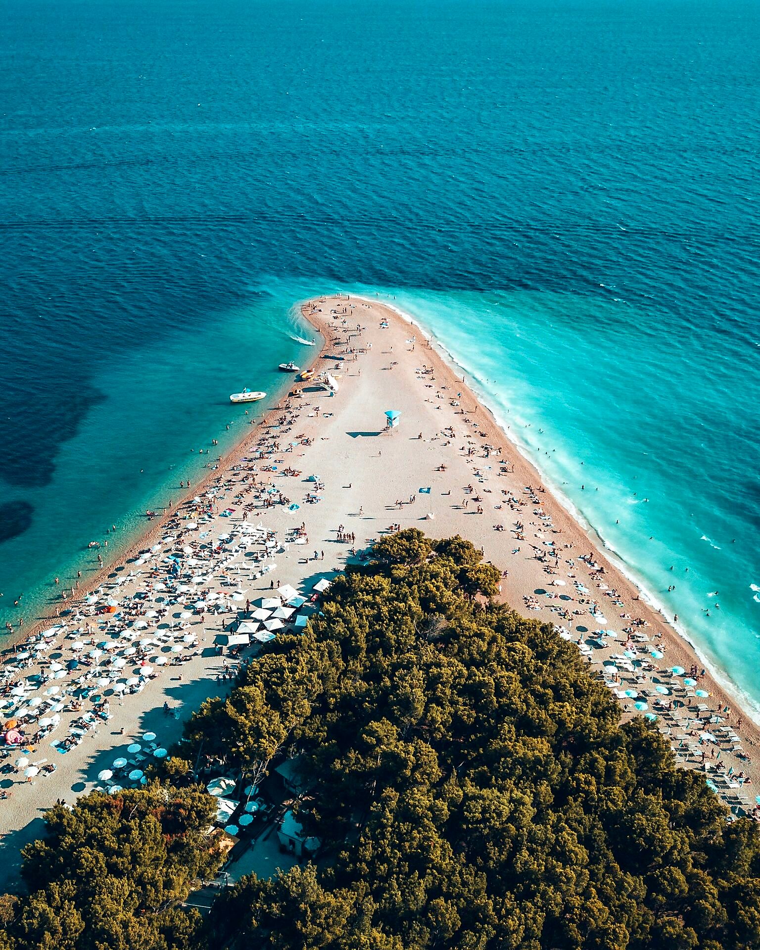 Zlatni Rat Golden Horn from above
