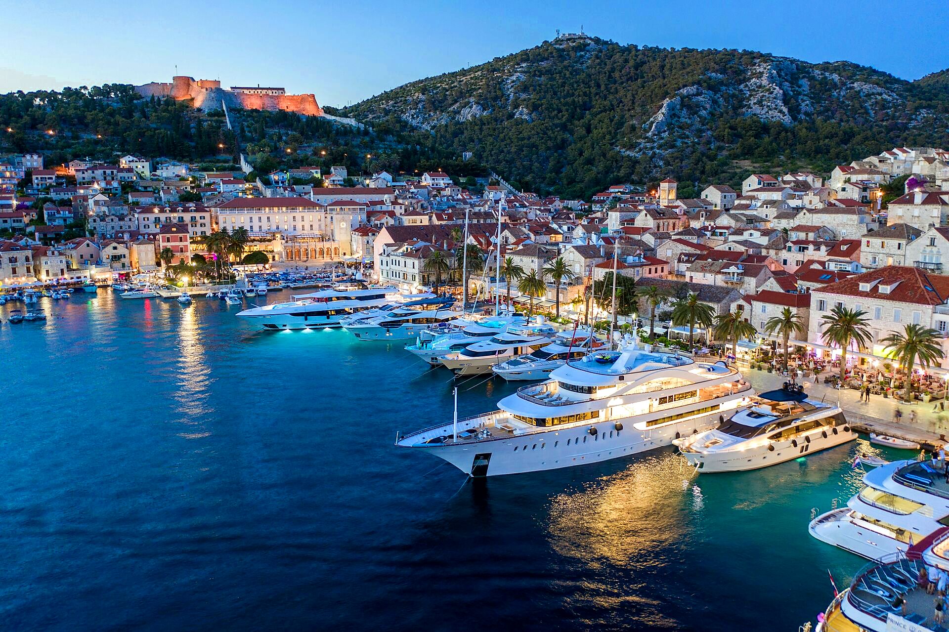 Crystal-clear lagoon near Hvar
